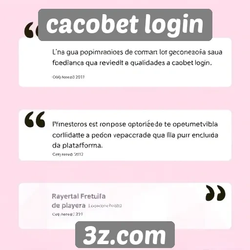 Depoimentos de usuários sobre experiências no cacobet login