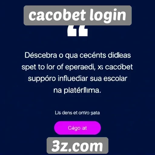 Feedback dos usuários sobre a experiência no cacobet login